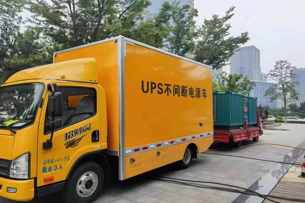 埇桥发电机租赁施工现场