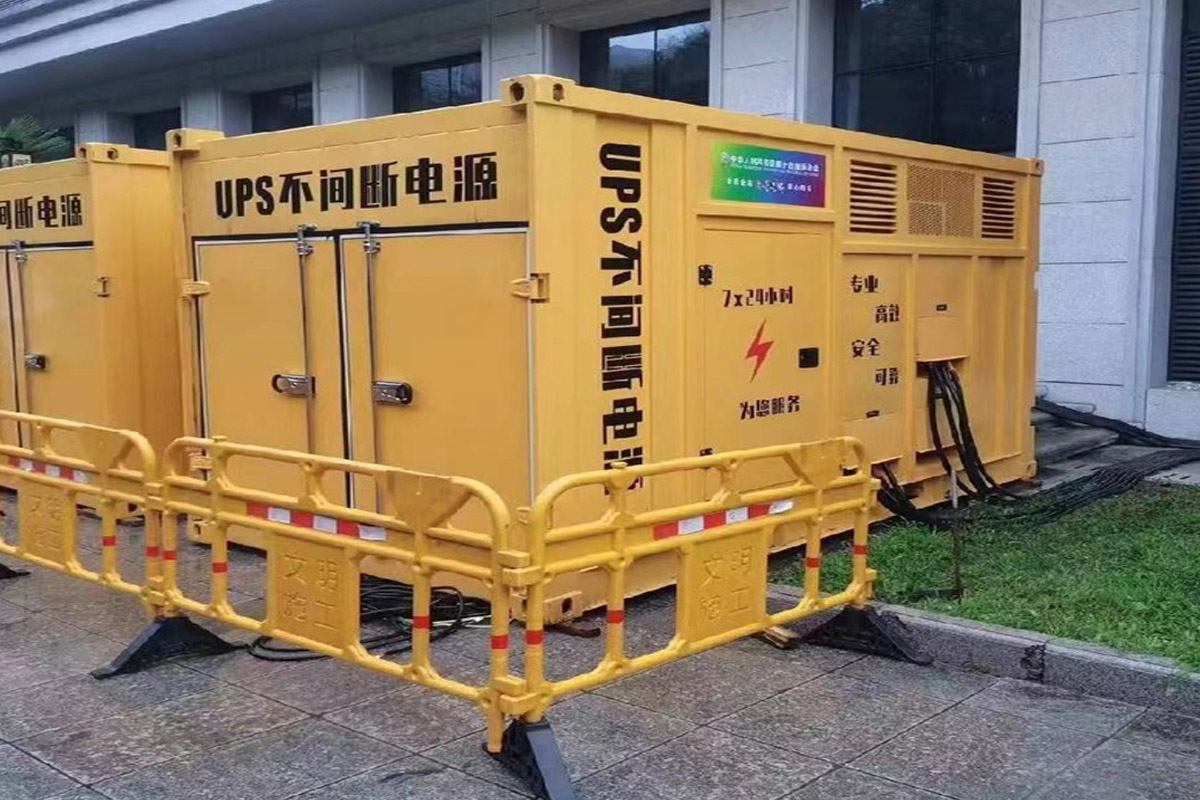 埇桥发电机租赁施工现场